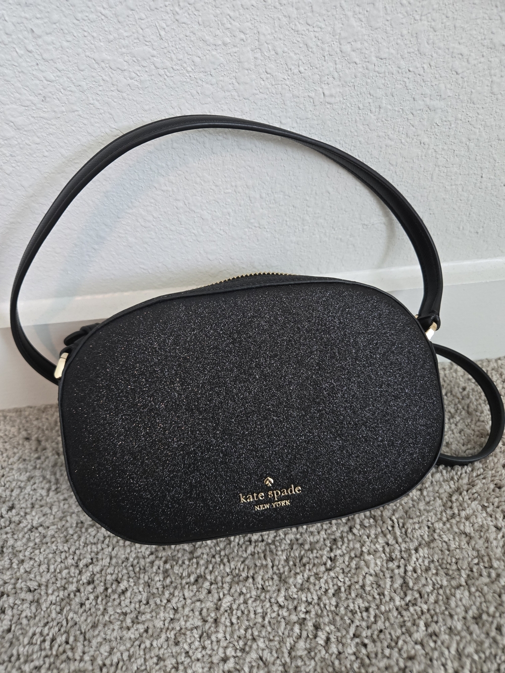 kate spade Black Glitter Crossbody/Shoulder Bag